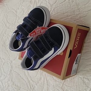 New!! Vans Old Skool V, Navy, Toddler Size 6
